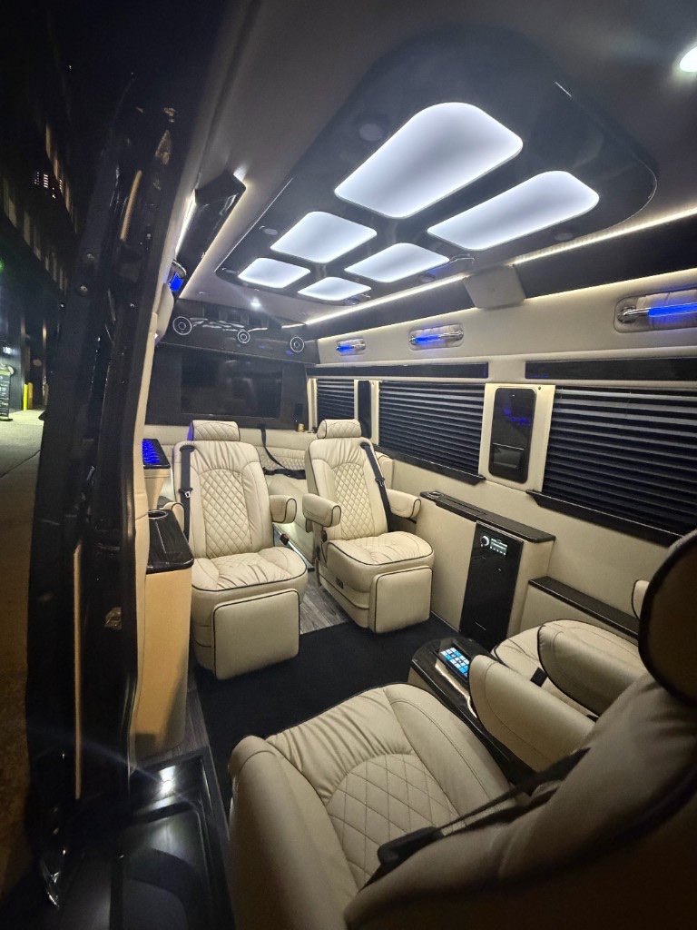 Corporate Sprinter cabin — captain chairs